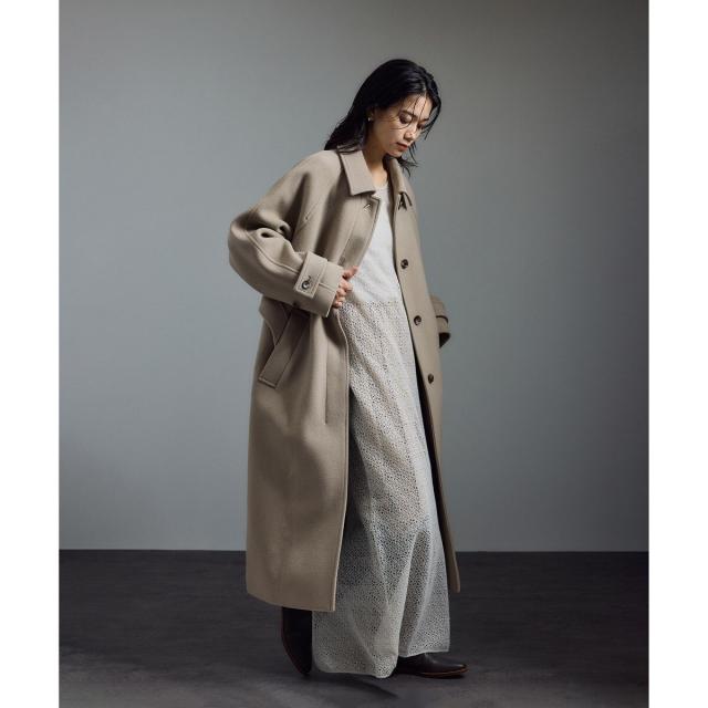 サロン アダム エ ロペ（SALON adam et rope’ ）/ 【WEB限定】MANTECOウールバルマカンコート