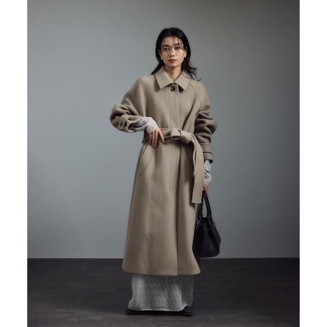 サロン アダム エ ロペ（SALON adam et rope’ ）/ 【WEB限定】MANTECOウールバルマカンコート