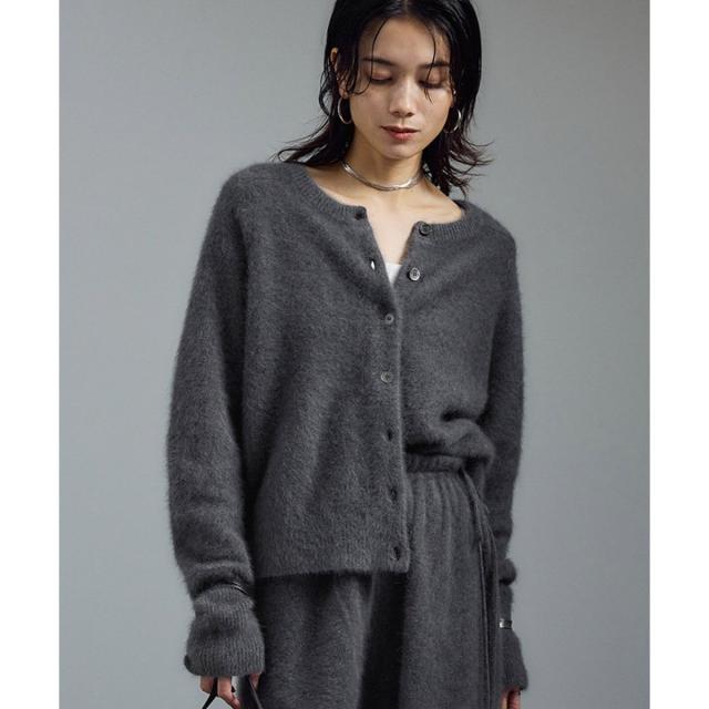 サロン アダム エ ロペ（SALON adam et rope’ ）/フォックスカシミヤ混 前後2WAYカーディガン / セットアップ対応