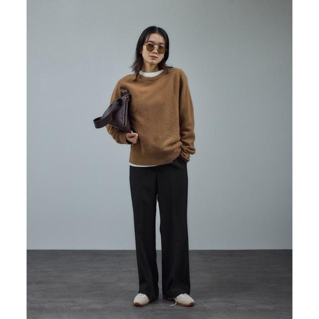サロン アダム エ ロペ（SALON adam et rope’ ）/ストレッチセミフレアスタイルアップパンツ / セットアップ対応_4