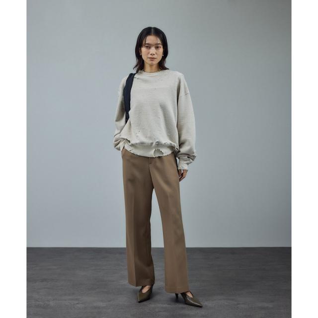サロン アダム エ ロペ（SALON adam et rope’ ）/ストレッチセミフレアスタイルアップパンツ / セットアップ対応_11
