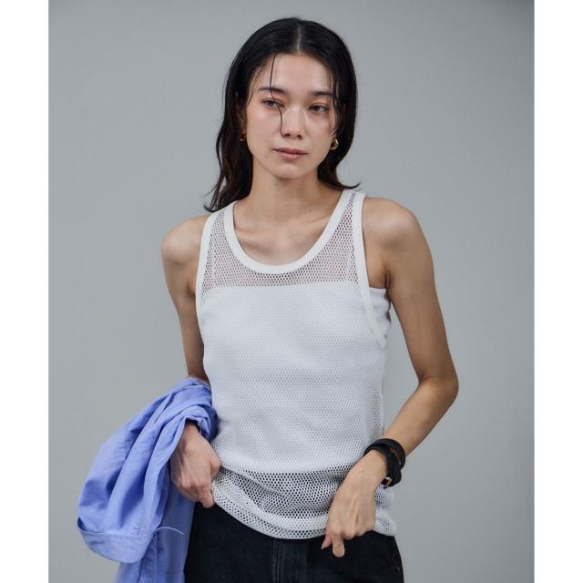 サロン アダム エ ロペ（SALON adam et rope’ ）/【IRONING（アイロニング）】mesh tank top