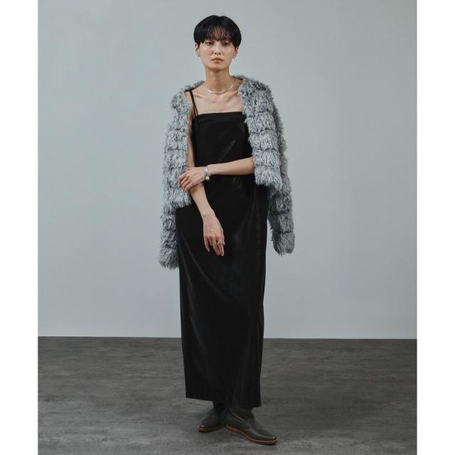 サロン アダム エ ロペ（SALON adam et rope’ ）/パールレザーライクキャミワンピース