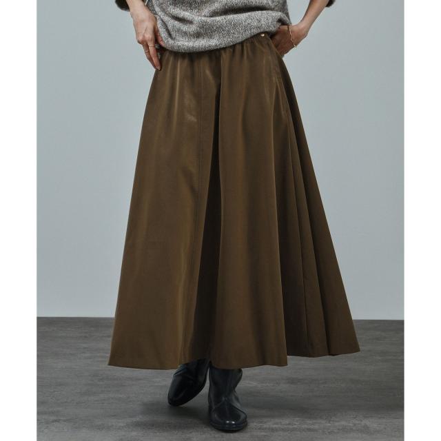 サロン アダム エ ロペ（SALON adam et rope’ ）/パールレザーライクフレアスカート