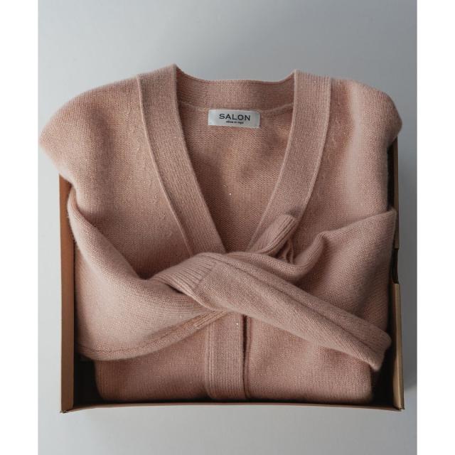 サロン アダム エ ロペ（SALON adam et rope’ ）/Starry sky Knit スパンコールVネックカーディガン_3