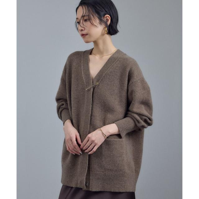 サロン アダム エ ロペ（SALON adam et rope’ ）/Starry sky Knit スパンコールVネックカーディガン_4