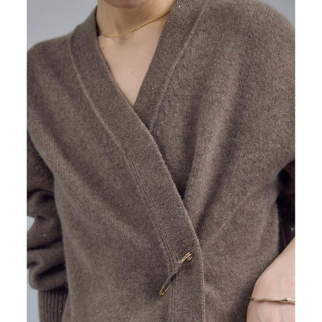 サロン アダム エ ロペ（SALON adam et rope’ ）/Starry sky Knit スパンコールVネックカーディガン_16