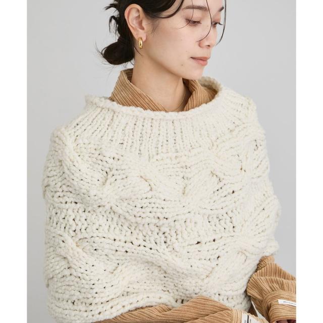 サロン アダム エ ロペ（SALON adam et rope’ ）/【IRONING（アイロニング）】cable cape ケーブルケープ