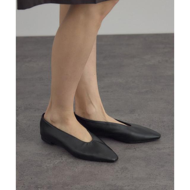 サロン アダム エ ロペ（SALON adam et rope’ ）/【W S（ドゥーブル）】ソフトレザーフラットシューズ 14,630円