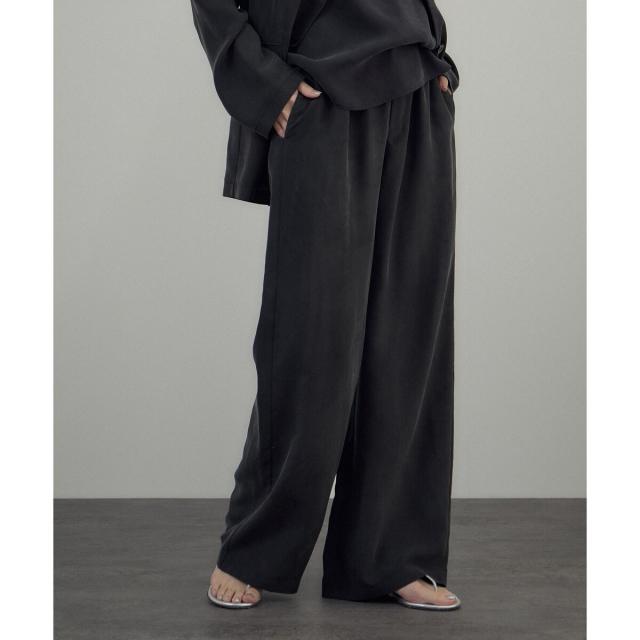 サロン アダム エ ロペ（SALON adam et rope’ ）/[26SS]GENTLE SILK パンツ / セットアップ対応・洗える_5