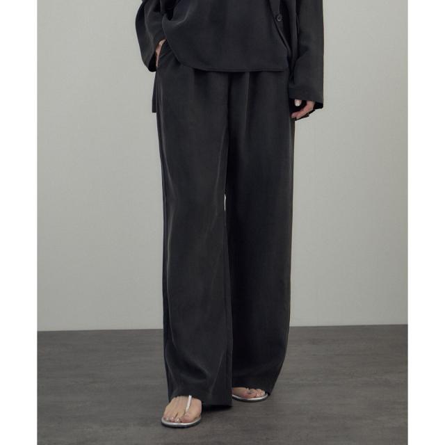 サロン アダム エ ロペ（SALON adam et rope’ ）/[26SS]GENTLE SILK パンツ / セットアップ対応・洗える_8