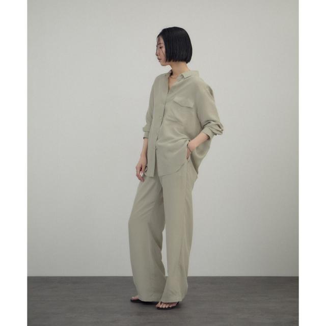 サロン アダム エ ロペ（SALON adam et rope’ ）/[26SS]GENTLE SILK パンツ / セットアップ対応・洗える_9