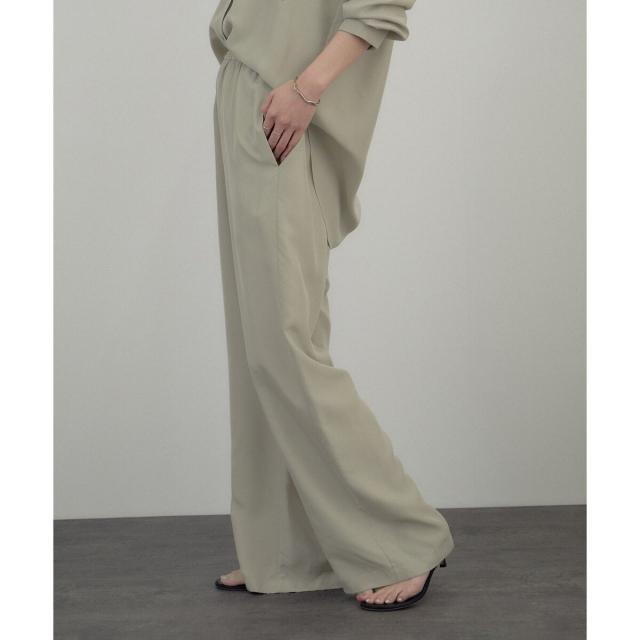 サロン アダム エ ロペ（SALON adam et rope’ ）/[26SS]GENTLE SILK パンツ / セットアップ対応・洗える_10