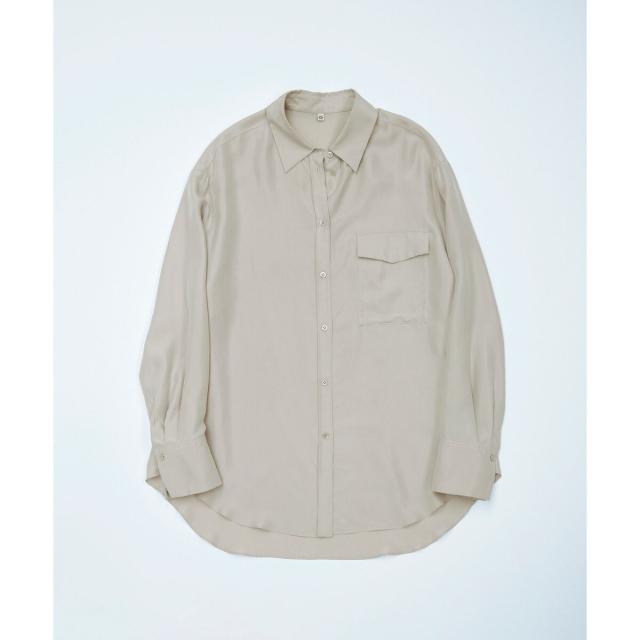 サロン アダム エ ロペ（SALON adam et rope’ ）/[26SS]GENTLE SILK シャツ / セットアップ対応・洗える_2