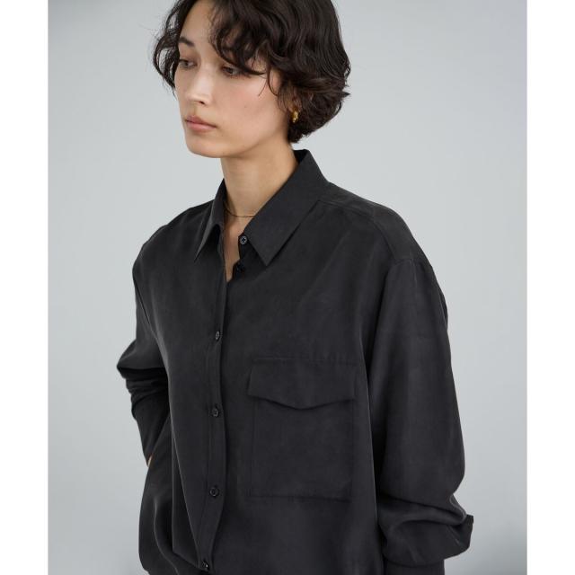 サロン アダム エ ロペ（SALON adam et rope’ ）/[26SS]GENTLE SILK シャツ / セットアップ対応・洗える_6