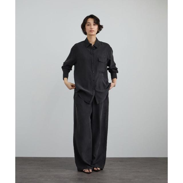 サロン アダム エ ロペ（SALON adam et rope’ ）/[26SS]GENTLE SILK シャツ / セットアップ対応・洗える_8