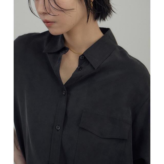 サロン アダム エ ロペ（SALON adam et rope’ ）/[26SS]GENTLE SILK シャツ / セットアップ対応・洗える_13