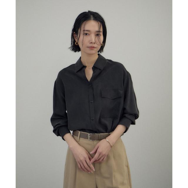 サロン アダム エ ロペ（SALON adam et rope’ ）/[26SS]GENTLE SILK シャツ / セットアップ対応・洗える_16