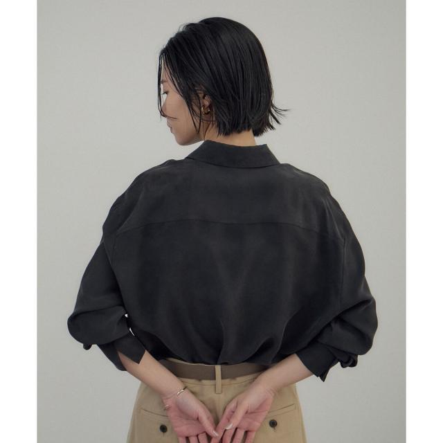 サロン アダム エ ロペ（SALON adam et rope’ ）/[26SS]GENTLE SILK シャツ / セットアップ対応・洗える_17