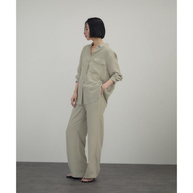 サロン アダム エ ロペ（SALON adam et rope’ ）/[26SS]GENTLE SILK シャツ / セットアップ対応・洗える_19