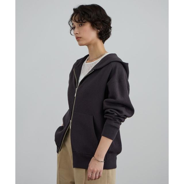 サロン アダム エ ロペ（SALON adam et rope’ ）/クレープスウェットライクジップパーカー
