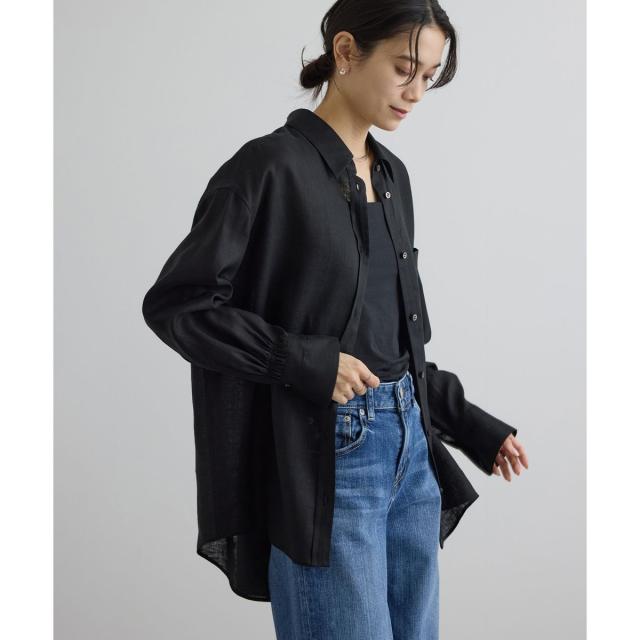サロン アダム エ ロペ（SALON adam et rope’ ）/リネンオーバーシャツ / GENTLE LINEN_1