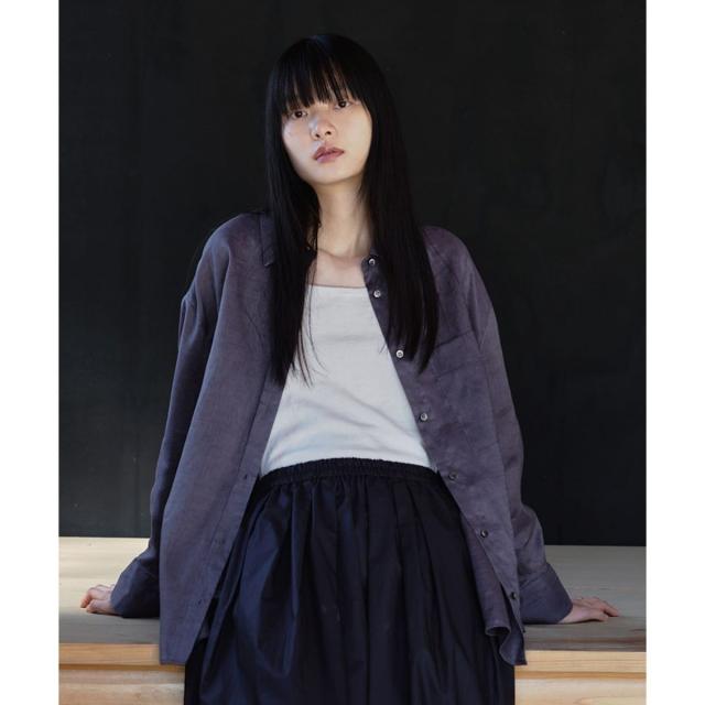 サロン アダム エ ロペ（SALON adam et rope’ ）/リネンオーバーシャツ / GENTLE LINEN_2