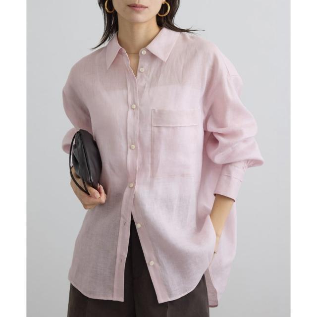 サロン アダム エ ロペ（SALON adam et rope’ ）/リネンオーバーシャツ / GENTLE LINEN