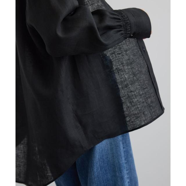 サロン アダム エ ロペ（SALON adam et rope’ ）/リネンオーバーシャツ / GENTLE LINEN_8