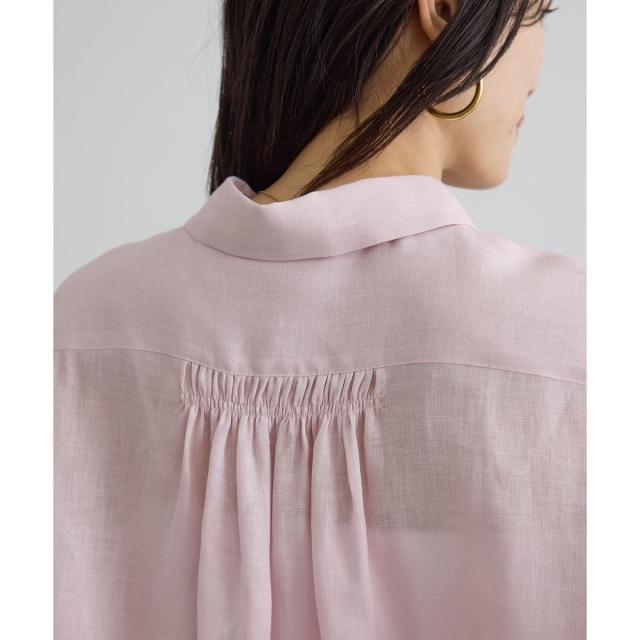サロン アダム エ ロペ（SALON adam et rope’ ）/リネンオーバーシャツ / GENTLE LINEN_9