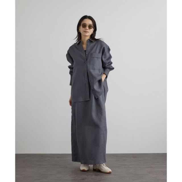 サロン アダム エ ロペ（SALON adam et rope’ ）/リネンオーバーシャツ / GENTLE LINEN_13