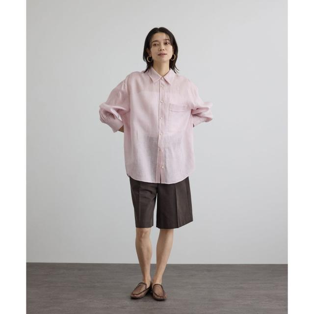 サロン アダム エ ロペ（SALON adam et rope’ ）/リネンオーバーシャツ / GENTLE LINEN_15