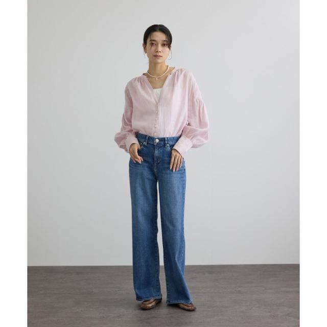 サロン アダム エ ロペ（SALON adam et rope’ ）/リネンスキッパーギャザーブラウス / GENTLE LINEN 新色追加_9