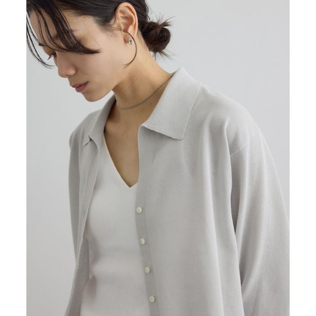 サロン アダム エ ロペ（SALON adam et rope’ ）/【WEB限定】ドライタッチスキッパーカーディガン_1