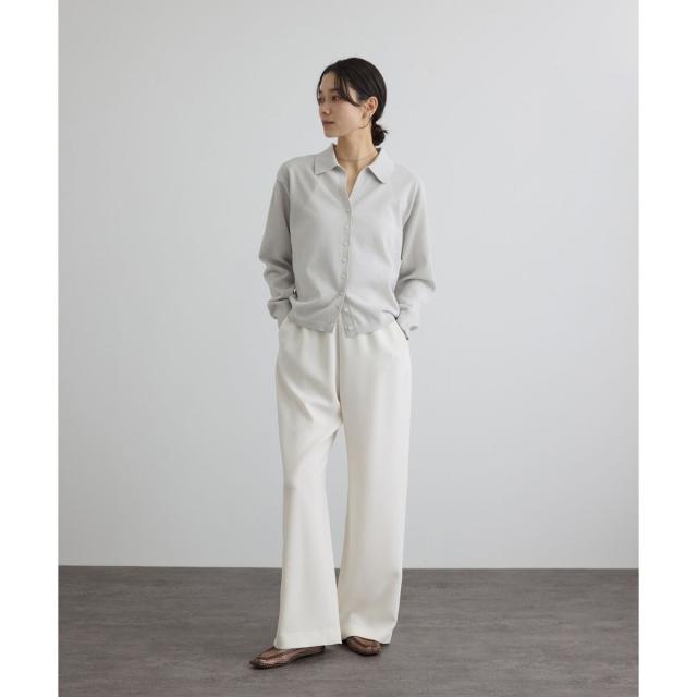 サロン アダム エ ロペ（SALON adam et rope’ ）/【WEB限定】ドライタッチスキッパーカーディガン_4