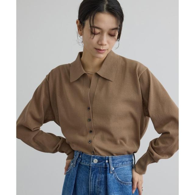 サロン アダム エ ロペ（SALON adam et rope’ ）/【WEB限定】ドライタッチスキッパーカーディガン_12
