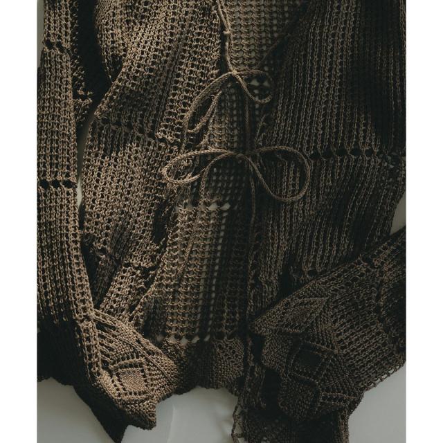 サロン アダム エ ロペ（SALON adam et rope’ ）/クロシェニットカーディガン_3