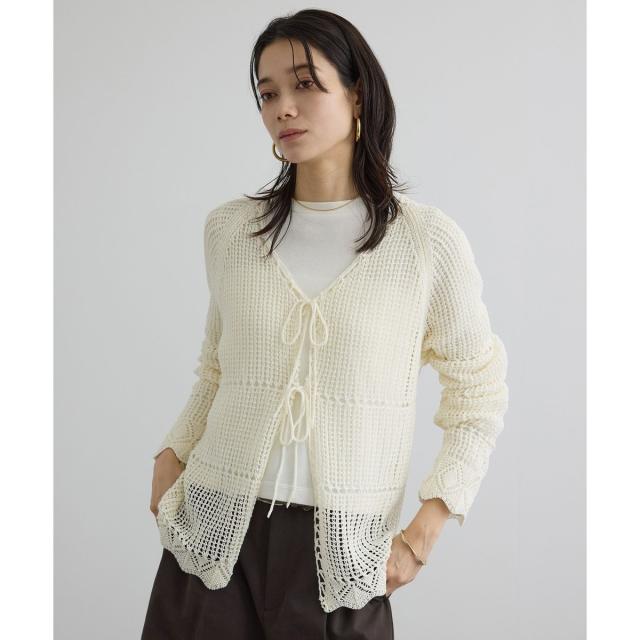 サロン アダム エ ロペ（SALON adam et rope’ ）/クロシェニットカーディガン_11