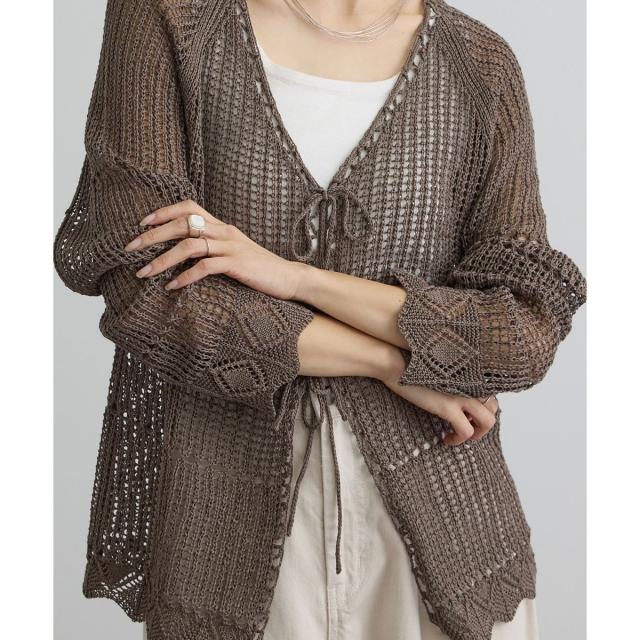 サロン アダム エ ロペ（SALON adam et rope’ ）/クロシェニットカーディガン_15