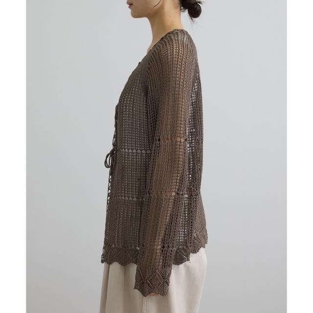 サロン アダム エ ロペ（SALON adam et rope’ ）/クロシェニットカーディガン_17