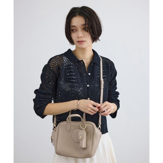 赤ちょうちん アダム エ ロペ（SALON adam et rope’ ）/【W S（ドゥーブル）】引きつける付き添い人自然的なめし革2WAY正六面体御徒面子