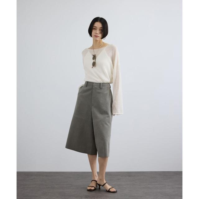 サロン アダム エ ロペ（SALON adam et rope’ ）/オーガニックリネンシアーボートネックプルオーバー_7