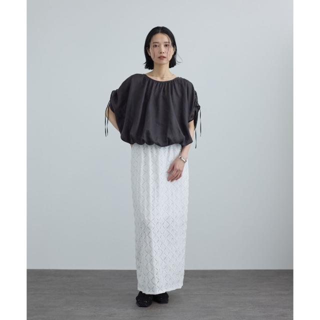 サロン アダム エ ロペ（SALON adam et rope’ ）/Cafissiダイヤパターンスカート / セットアップ対応_6