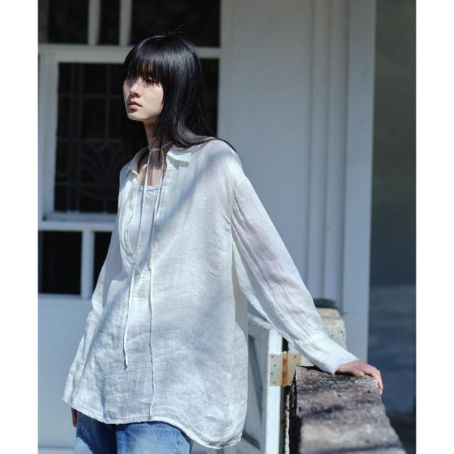 サロン アダム エ ロペ（SALON adam et rope’ ）/リネンカラミスキッパーシャツ / イージーケア 10,973円
