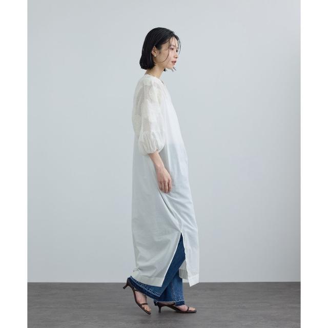 サロン アダム エ ロペ（SALON adam et rope’ ）/【WEB限定】ネット刺繍レースワンピース
