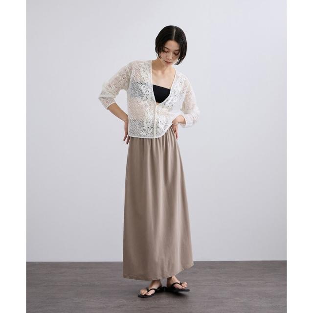 サロン アダム エ ロペ（SALON adam et rope’ ）/レースニットエンブロイダリーカーディガン_8