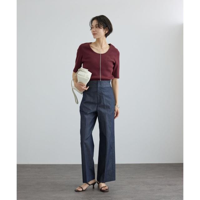 サロン アダム エ ロペ（SALON adam et rope’ ）/コットンライクスタイルアップパンツ 3_19