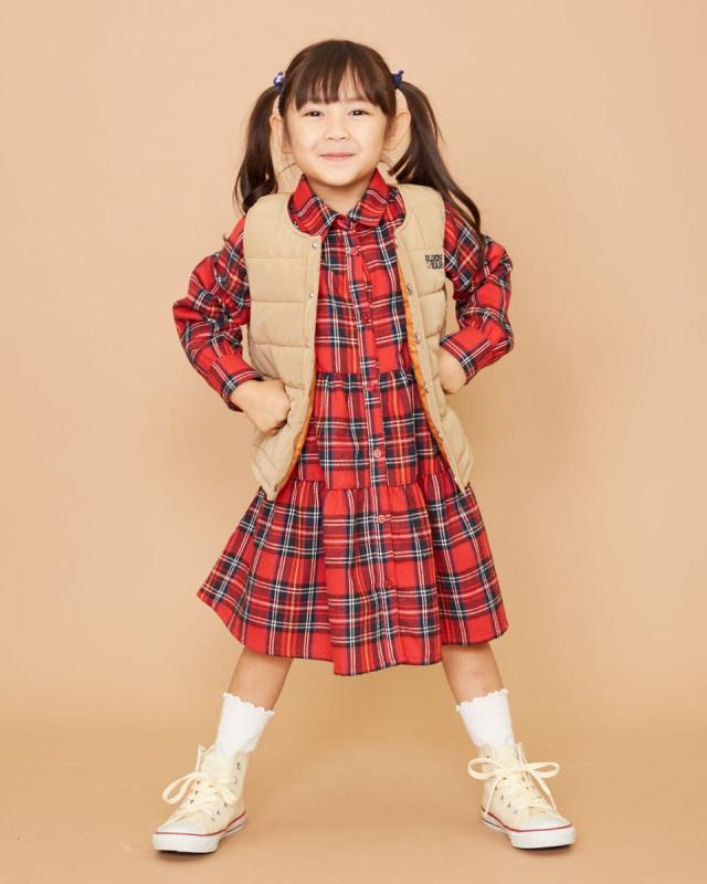 ゴールデンベア（GOLDENBEAR）/ナイロン中綿キルトベスト その他子供服（アウター）