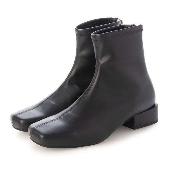 カリーノ（carino）/【レイン対応】スクエアトゥローヒールブーツの通販は