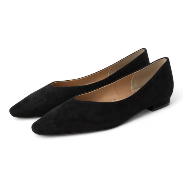 カリーノ（carino）/スリムスクエアトゥフラットパンプス